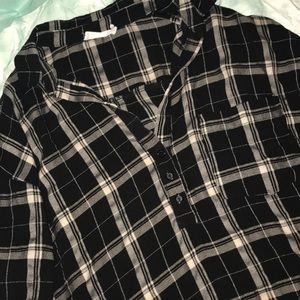 Black/White plaid blouse from Nordstrom